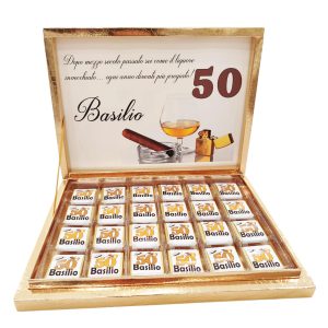 Scatola da 9/16/24 cioccolatini personalizzati