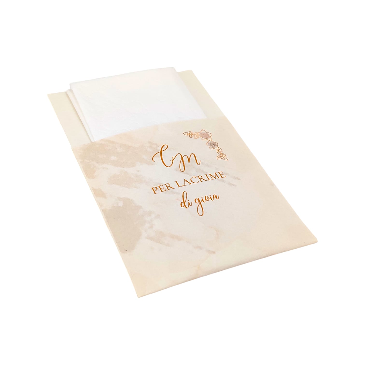 KIT MATRIMONIO WEDDING BAG - Sacchetti Buste porta Fazzoletti Matrimonio Per Lacrime di Gioia, cono portariso e segnaposto con fiori secchi. TOTALMENTE PERSONALIZZABILI - FAZZOLETTO INCLUSO - immagine 5