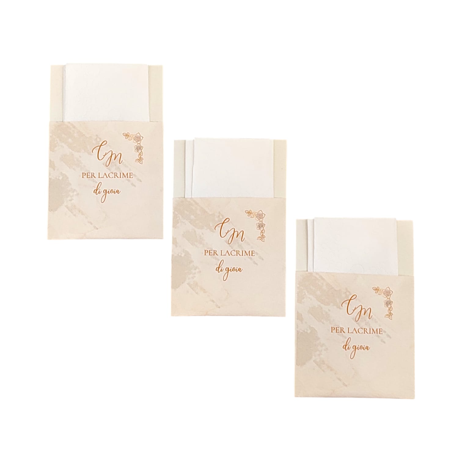 KIT MATRIMONIO WEDDING BAG - Sacchetti Buste porta Fazzoletti Matrimonio Per Lacrime di Gioia, cono portariso e segnaposto con fiori secchi. TOTALMENTE PERSONALIZZABILI - FAZZOLETTO INCLUSO - immagine 6