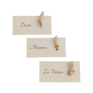 SEGNAPOSTO NOMI INVITATI PERSONALIZZATI CON FIORI SECCHI MATRIMONIO ANNIVERSARIO LAUREA 18 COMPLEANNO BATTESIMO NOZZE D'ORO D'ARGENTO CRESIMA COMUNIONE