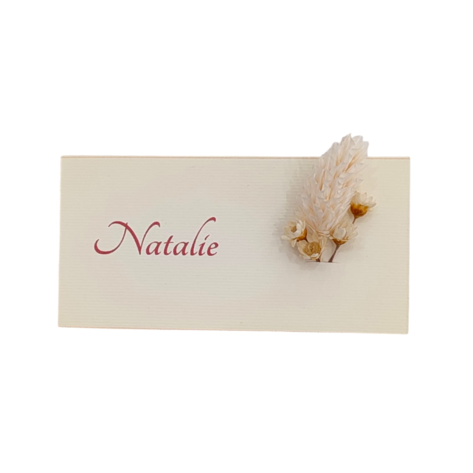 SEGNAPOSTO NOMI INVITATI PERSONALIZZATI CON FIORI SECCHI MATRIMONIO ANNIVERSARIO LAUREA 18 COMPLEANNO BATTESIMO NOZZE D'ORO D'ARGENTO CRESIMA COMUNIONE - immagine 2