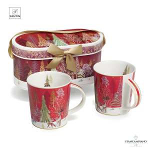 Set 2 tazze mug FANTIN - ANIMALI DEL BOSCO - 30804