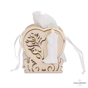 Porta sacchetto sposi oro LE STELLE - 55488 - 8024299554886