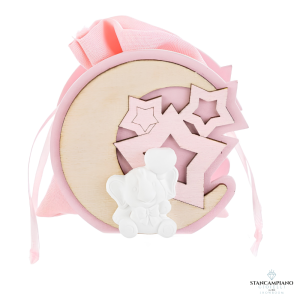 Porta sacchetto elefante rosa LE STELLE - 56285 - 8024299562850