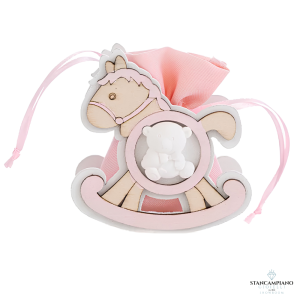 Porta sacchetto cavalluccio rosa LE STELLE - 55466 - 8024299554664